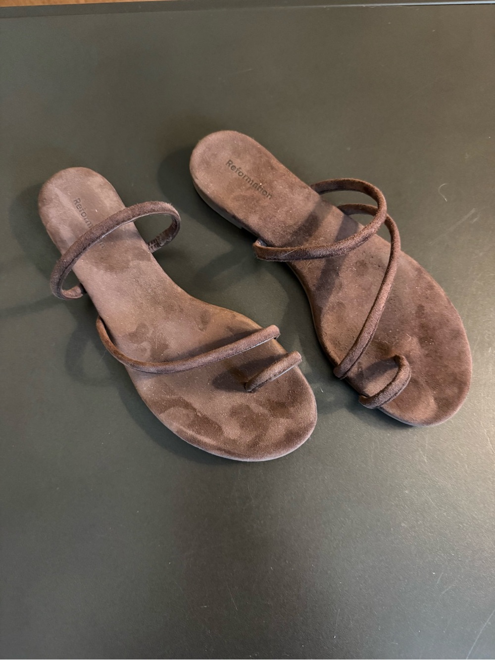 Reformation Ludo Toe Ring Strappy Flat Sandal - Picture 2 of 5